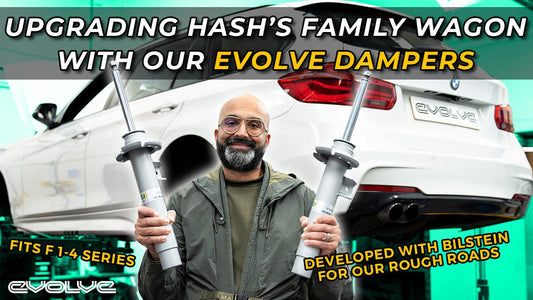 Evolve x Bilstein dampers for the F 1-4 Series - Upgrading Hash's F31 Touring - Evolve Automotive