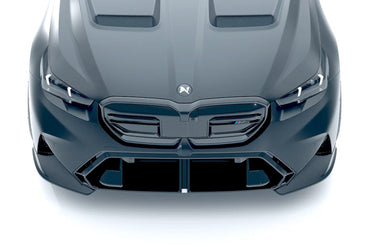 Alpha N Carbon Front Corner Splitter Set (2 Piece) - BMW G90 | G99 M5 - Evolve Automotive