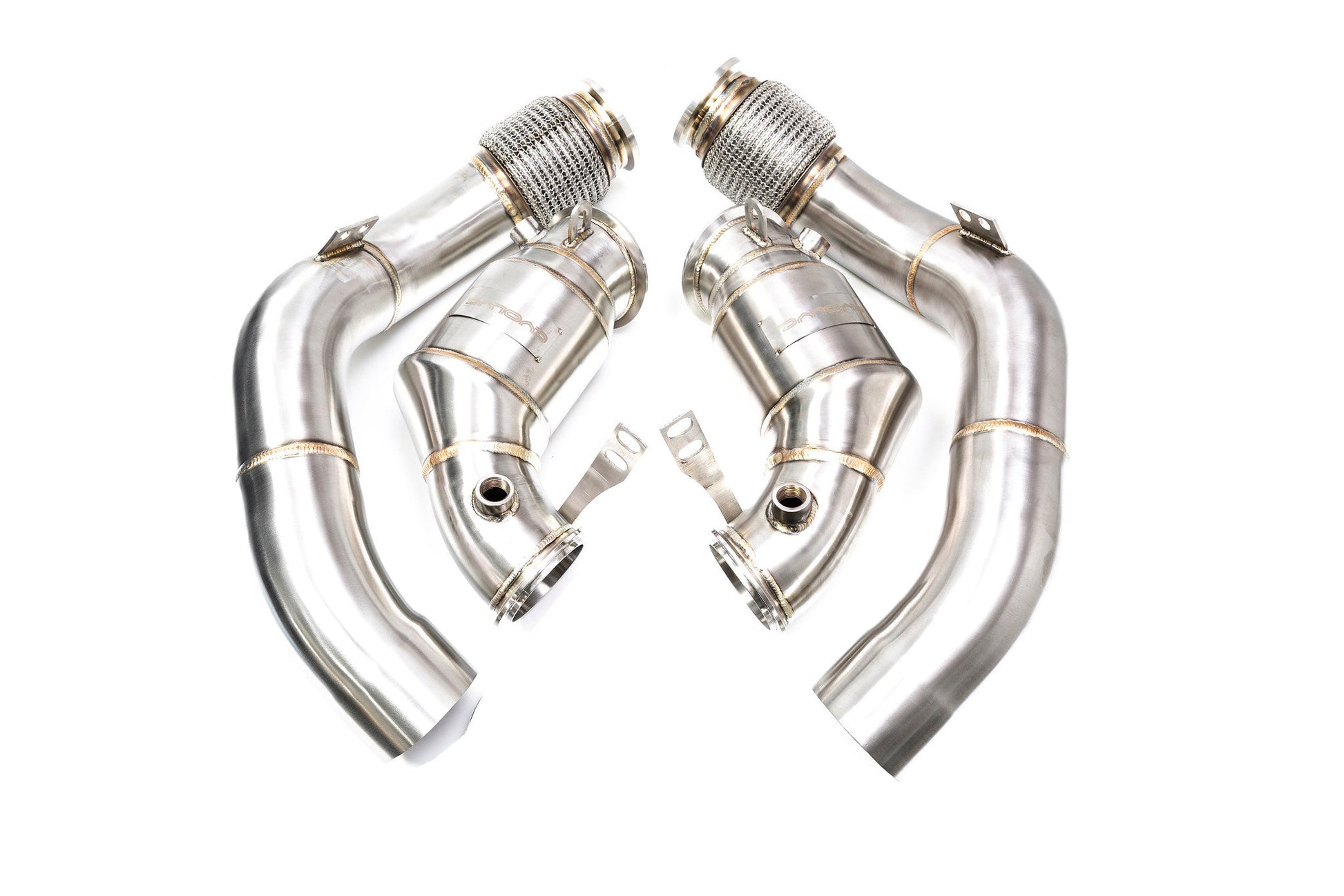 Evolve Catless Turbo Downpipes - BMW F90 M5 | F92/F93 M8 - Evolve Automotive