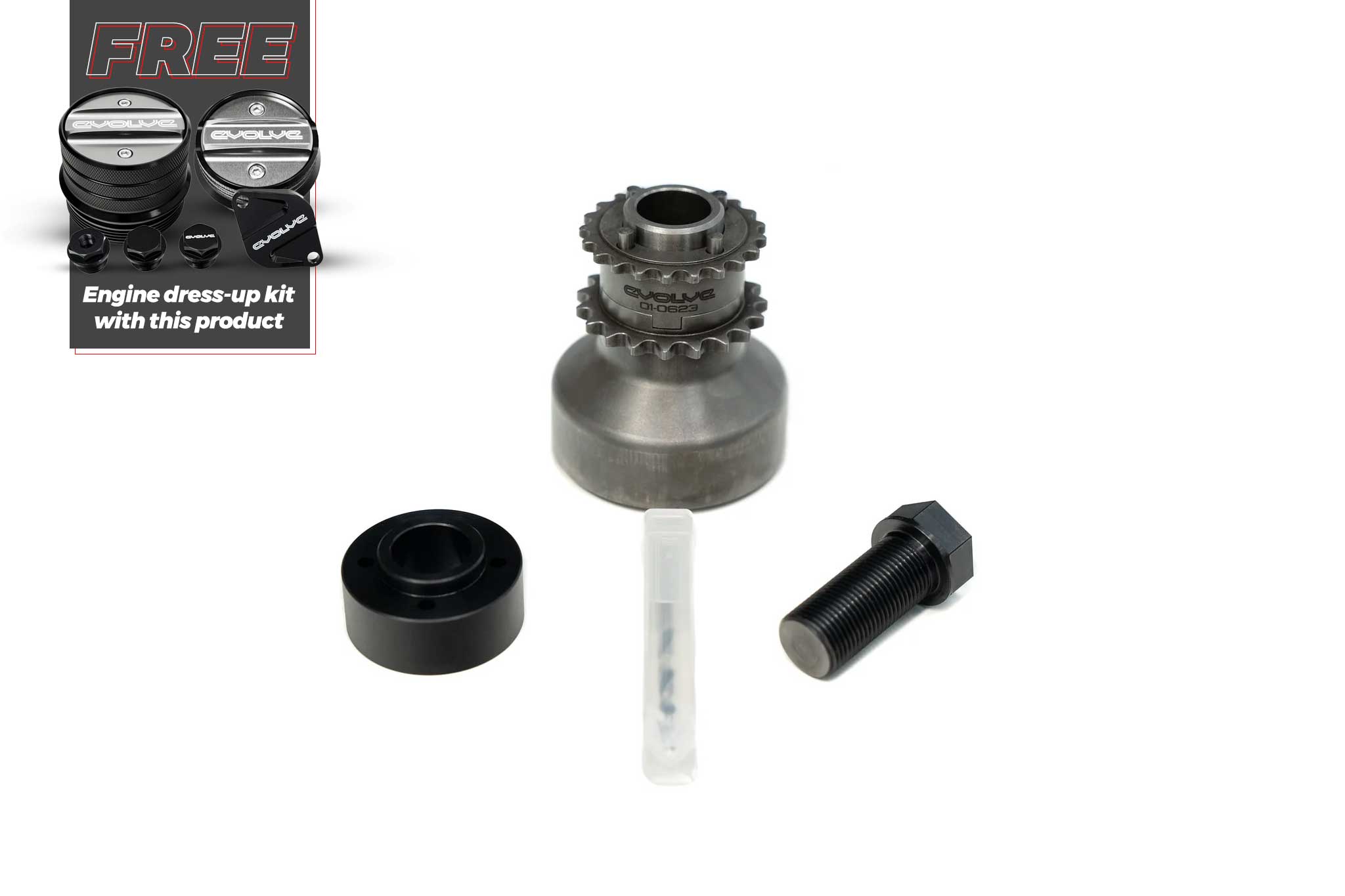 Evolve Pinned Crank Hub - BMW F87 M2 Competition | F80 M3 | F82 | F83 M4 (S55) | F87 M2 (N55) - Evolve Automotive