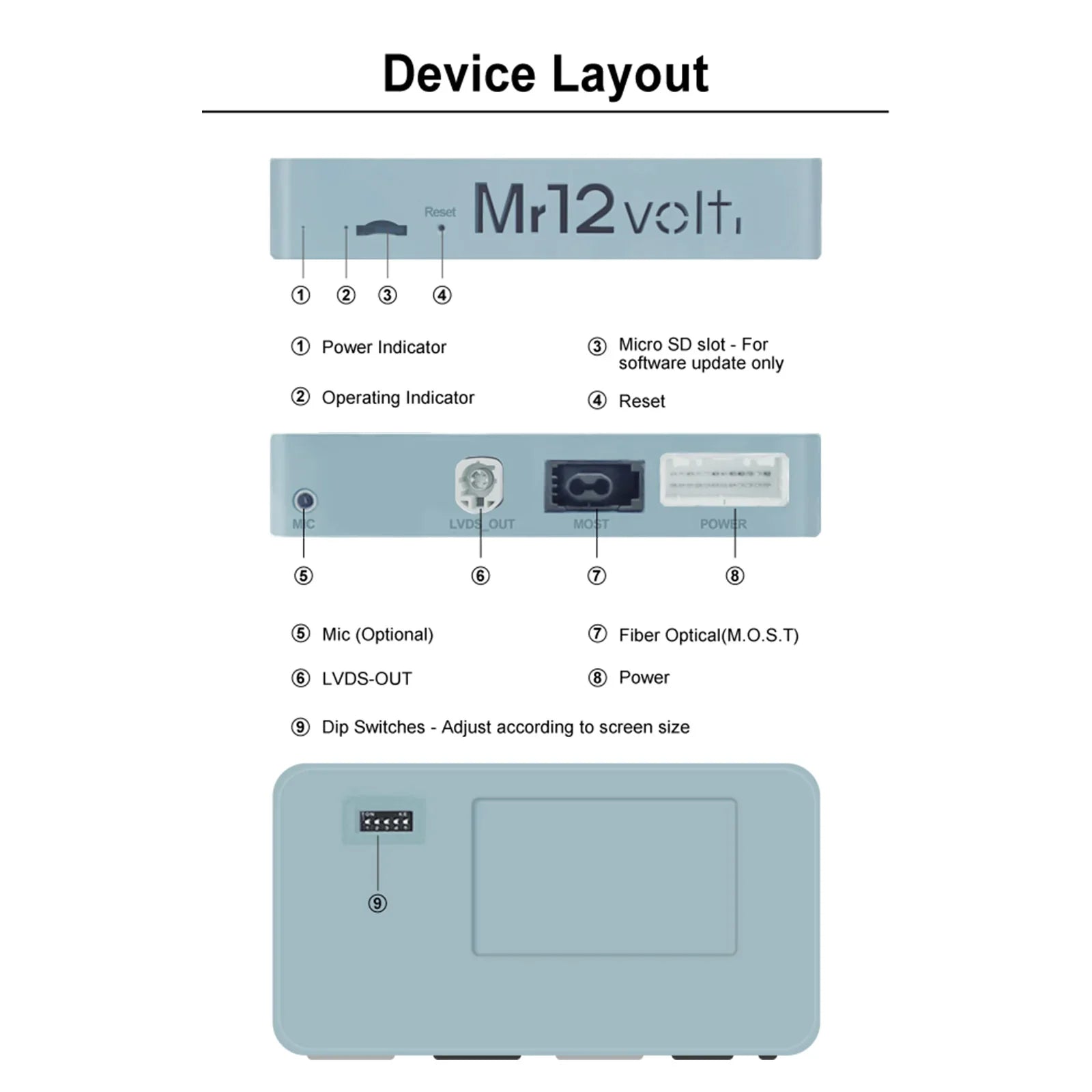 Mr12Volt Audi MMI 3G 3G+ CarPlay & AA Interface A8 (4H) DSP OEM Mic Support - Evolve Automotive