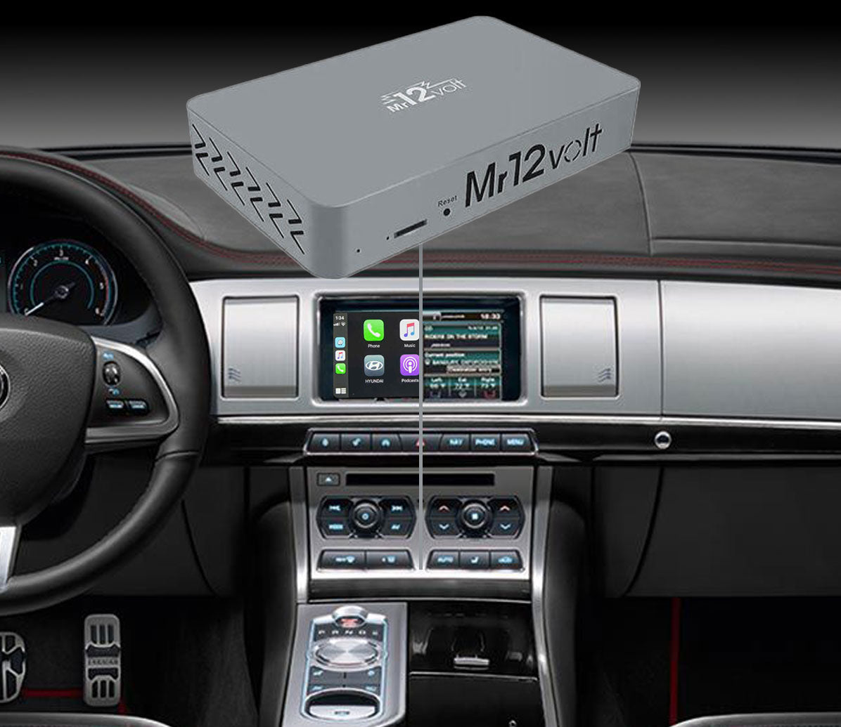 Mr12Volt Jaguar XF, XFR, XK, XKR - High End Audio MOST Bus CarPlay & AA Interface OEM mic support - Evolve Automotive