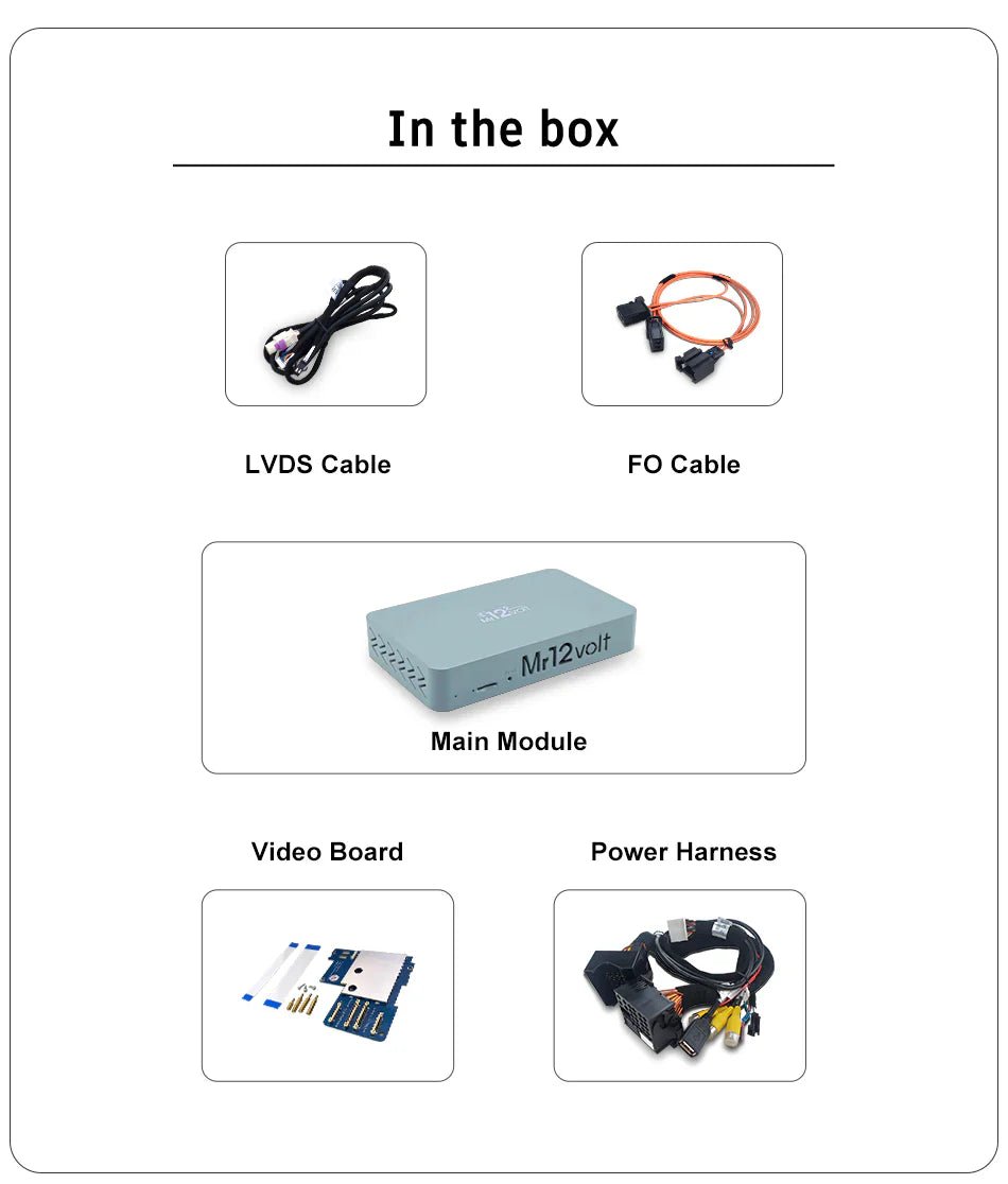 Mr12Volt Porsche 911, Boxster, Cayman - High - End Porsche PCM 3.0 MOST Bus CarPlay & AA Interface OEM mic support - Evolve Automotive