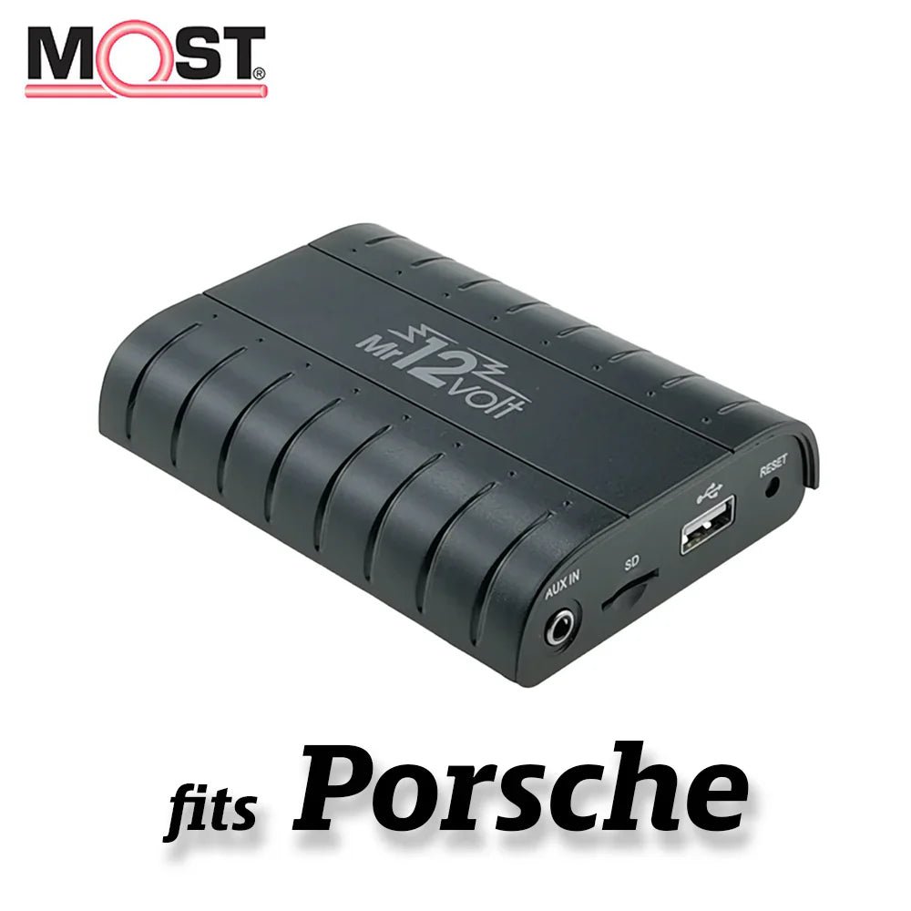 Mr12Volt Porsche - MOST Bus Porsche PCM 2.0 / 2.1 CDR 23 / 24 Bluetooth Interface - Evolve Automotive