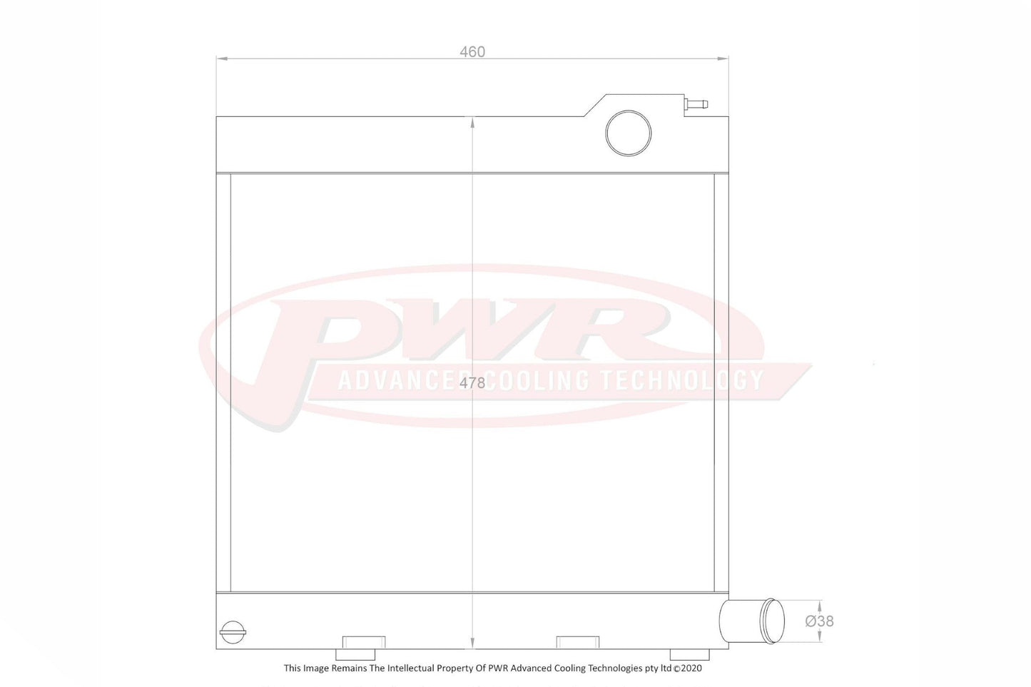 PWR 55mm Radiator - BMW 3 Series E30 M3 - Evolve Automotive