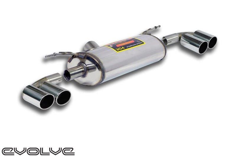 Supersprint Rear Exhaust Quad 80mm Tailpipes - BMW 3 Series F30/F31 335I/340I - Evolve Automotive