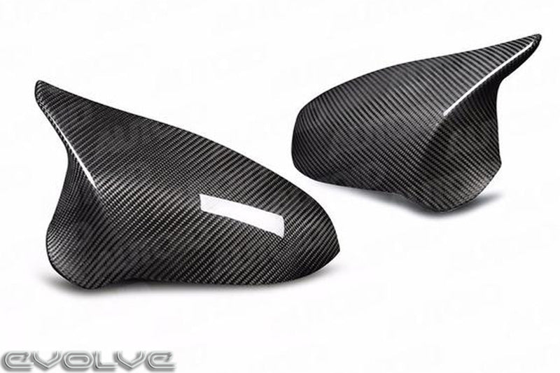 TRE Pre-Preg Carbon Fibre Wing Mirror Covers - BMW F87 M2 Competition | F80 M3 | F82 | F83 M4 - Evolve Automotive